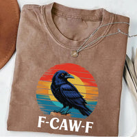 Retro F-Caw-F Crow Short Sleeve T-Shirt