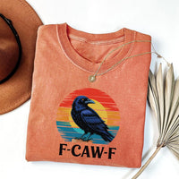 Retro F-Caw-F Crow Short Sleeve T-Shirt