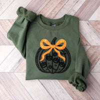 Black Lace Pumpkin Sweatshirt