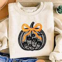 Black Lace Pumpkin Sweatshirt