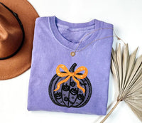 Black Lace Pumpkin Short Sleeve T-Shirt