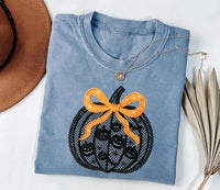 Black Lace Pumpkin Short Sleeve T-Shirt