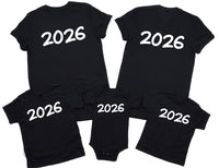 Happy New Year T-Shirt For Men, New Years Eve Party Women V Neck Shirt, 2026 Happy New Year Shirt For Kids, Unisex 2026 New Years Eve Shirt