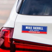 Mikie Sherrill For New Jersey Governor 2025 Car Magnet - Vote Mikie Sherrill Vehicle Magnet, Governor Elections 2025 Magnet