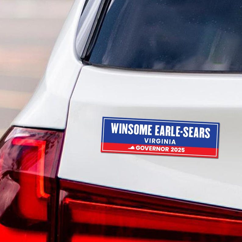 Winsome Earle-Sears For Virginia Governor 2025 Car Magnet - Vote Winsome Earle-Sears Vehicle Magnet, Governor Elections Magnet