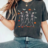 Dancing Skeleton Bow Short Sleeve T-Shirt