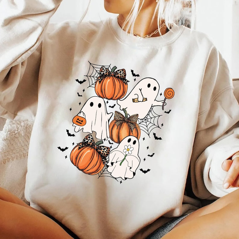Halloween Coquette Bow Sweatshirt