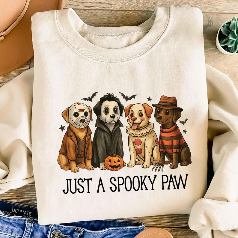 Just a Spooky Paw Sweatshirt