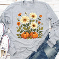 Boho Fall Floral Long Sleeve Shirt