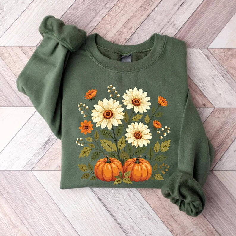 Boho Fall Floral Sweatshirt