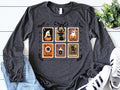 Retro Halloween Stamps Long Sleeve Shirt