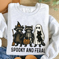 Spooky and Feral Raccoon Sweatshirt