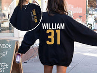 Custom Football Mom Sweatshirt, Two-Sided