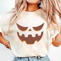 Halloween Pumpkin Face Short Sleeve T-Shirt
