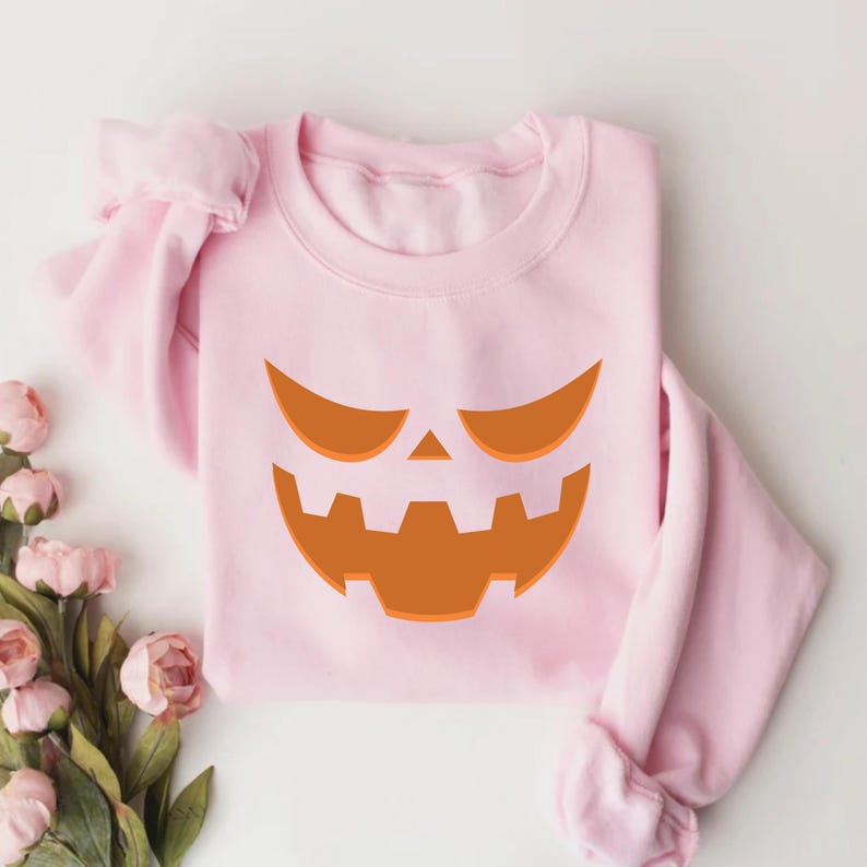 Halloween Pumpkin Face Sweatshirt