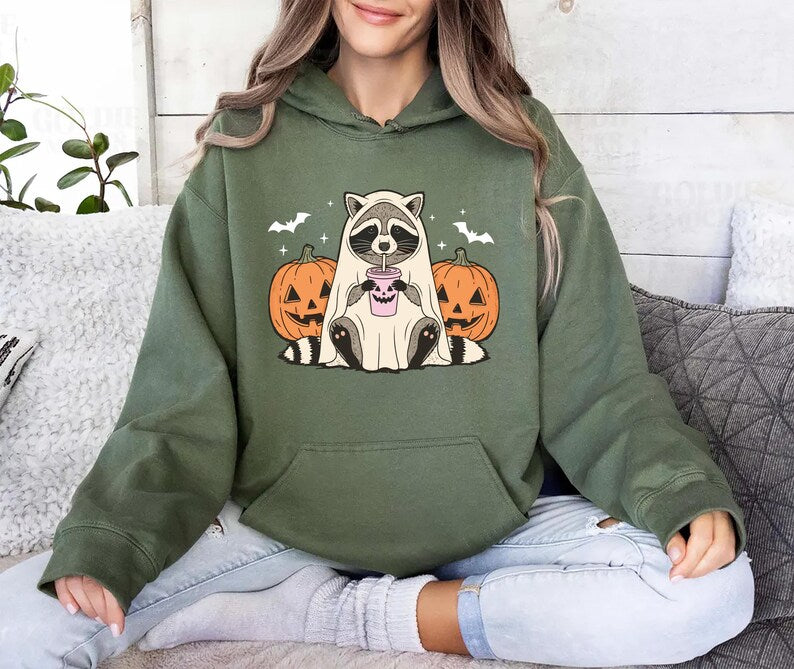 Halloween Raccoon Hoodie