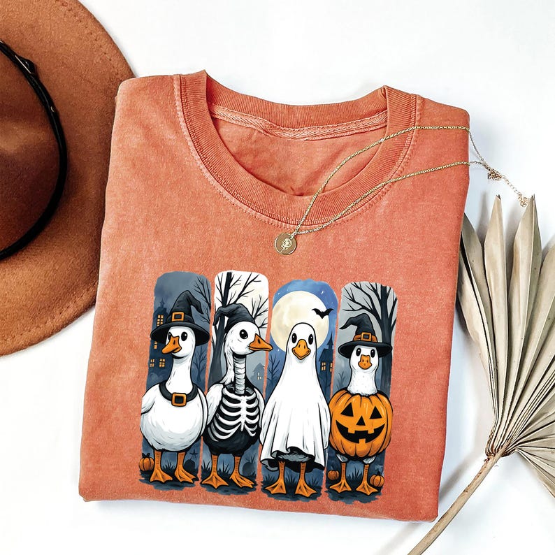 Halloween Goose Short Sleeve T-Shirt
