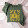 Custom Checkered Football Sweatshirt