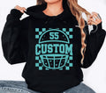 Custom Checkered Football Hoodie