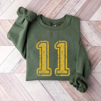 Custom Football Number Sweatshirt