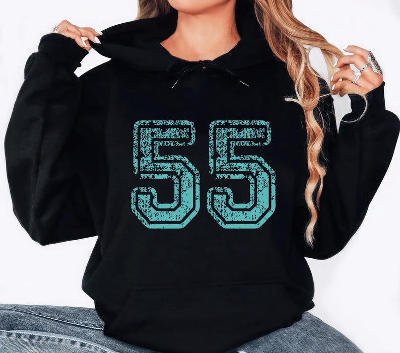 Custom Football Number Hoodie