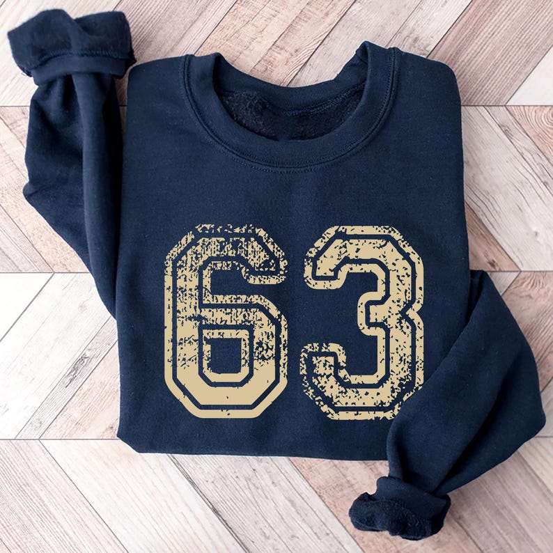 Custom Football Number Sweatshirt