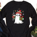 Ghost Santa Christmas Long Sleeve Shirt