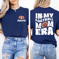 In My Football Mom Era Short Sleeve T-Shirt, Two-Sided