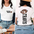 Football Mom Shirt with Kids Name & Jersey Number, Two Sided