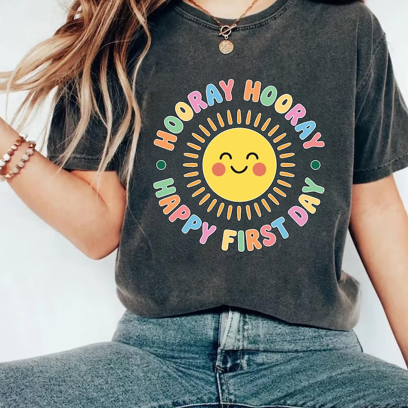 Happy First Day of School Short Sleeve T-Shirt