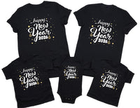 Happy New Year T-Shirt For Men, New Years Eve Party Women V Neck Shirt, 2026 Happy New Year Shirt For Kids, Unisex 2026 New Years Eve Shirt