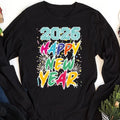Happy New Year 2026 Long Sleeve T-Shirt, New Years Eve Party Unisex Long Sleeve Shirt, Hello 2026 Shirt For Kids, 2026 Happy New Years Shirt