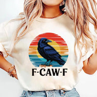 Retro F-Caw-F Crow Short Sleeve T-Shirt