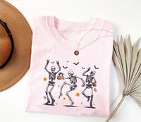 Dancing Skeleton Bow Short Sleeve T-Shirt