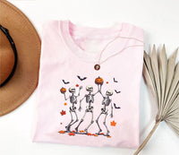 Dancing Skeleton Bow Short Sleeve T-Shirt