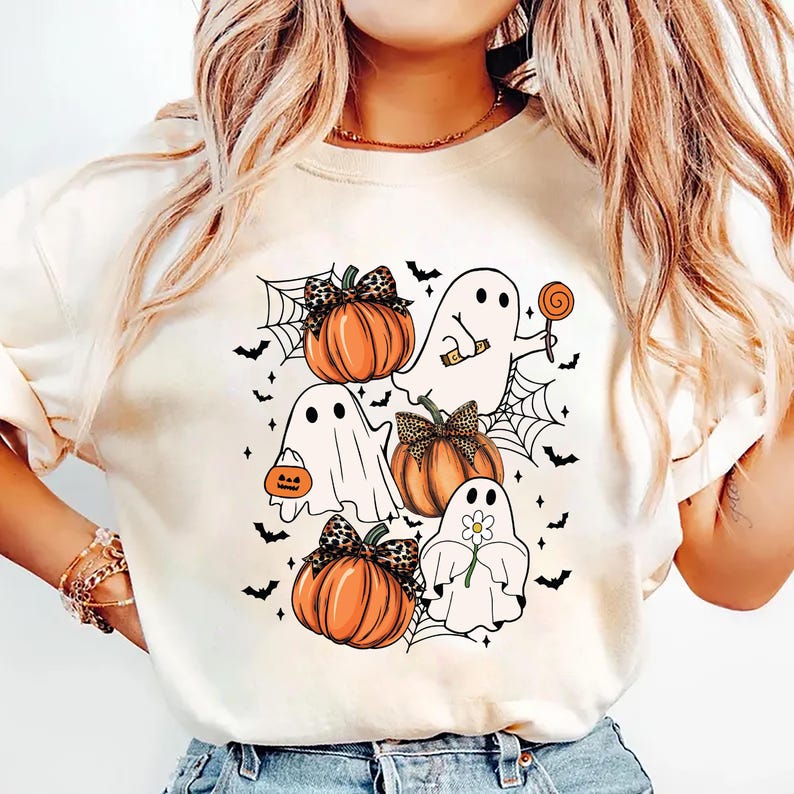 Halloween Coquette Bow Short Sleeve T-Shirt