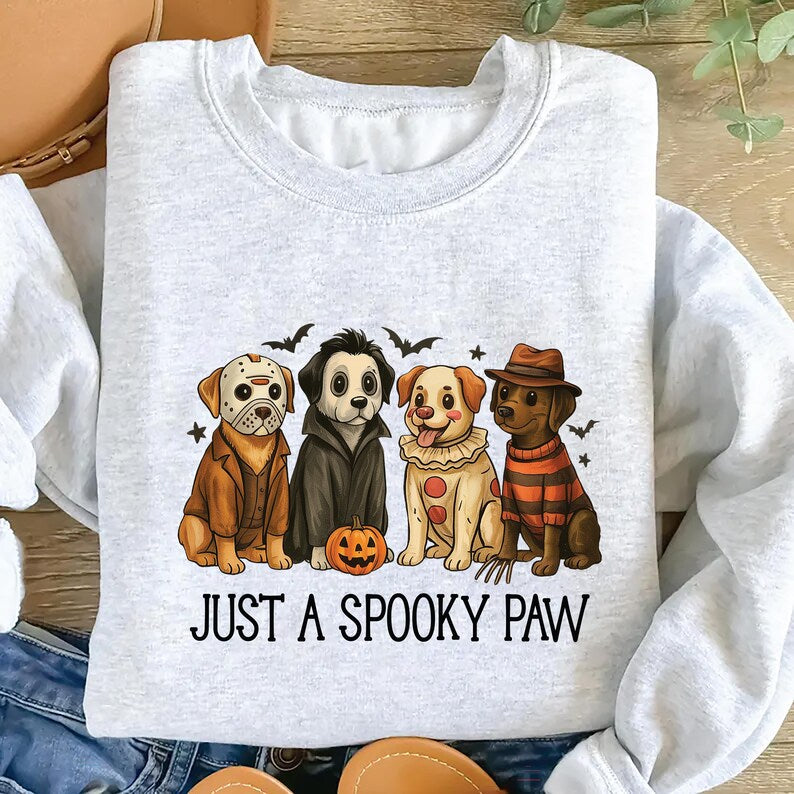 Just a Spooky Paw Sweatshirt