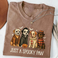 Just a Spooky Paw Short Sleeve T-Shirt