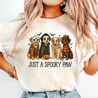 Just a Spooky Paw Short Sleeve T-Shirt