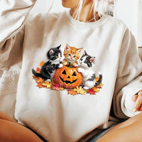 Vintage 90s Cat Halloween Sweatshirt