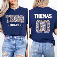Custom Third Grade Team Shirt Short Sleeve T-Shirt, Two-Sided