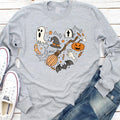 Halloween Doodles Heart Long Sleeve Shirt