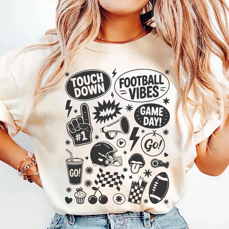 Retro Football Short Sleeve T-Shirt
