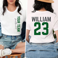 Custom Football Mom Short Sleeve T-Shirt, Two-Sided