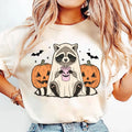Halloween Raccoon Short Sleeve T-Shirt