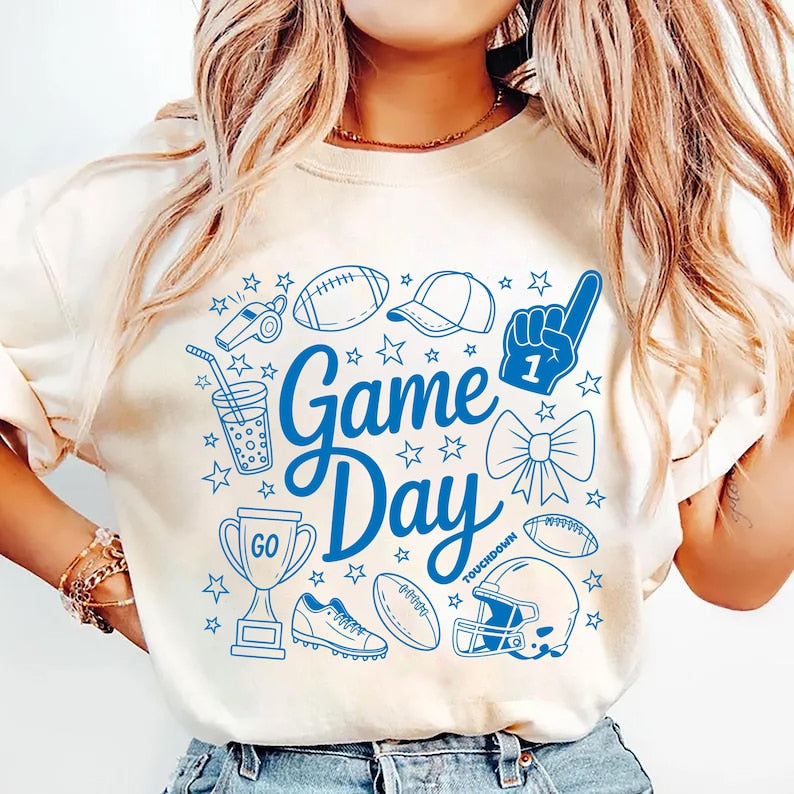 Game Day Doodle Short Sleeve T-Shirt