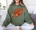 Floral Football Hoodie