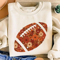 Floral Football Sweatshirt