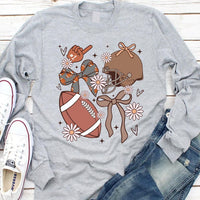 Football Coquette Long Sleeve Shirt