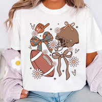 Football Coquette Short Sleeve T-Shirt